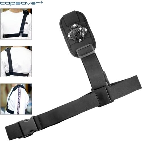 Capsaver Sport Camera Accessory Single Shoulder Strap 360 Degree Rotating Single Shoulder Chest Strap for Camera Gopro5/6Hero4 3