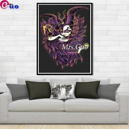 5D DIY Diamond Painting Full Square/Round Cartoon Fairy Story Diamond Embroidery Witch Rhinestone Cross Stitch Mosaic Home Decor