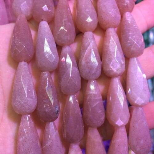 Drop shape natural sunstone beads natural gemstone beads DIY loose beads for jewelry making strand 15" wholesale