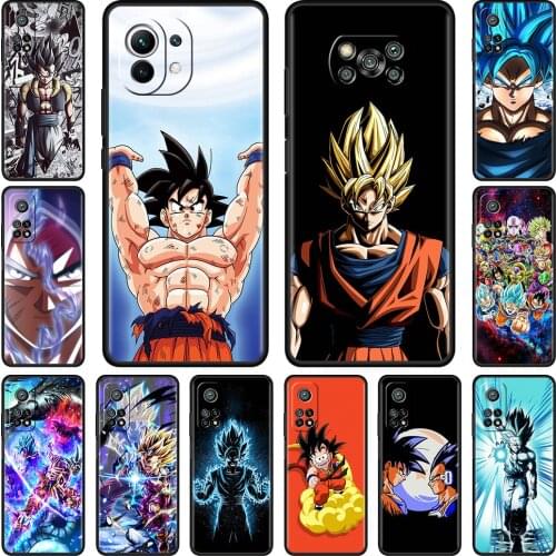 Anime-Dragon-Ball For Xiaomi Mi Poco X3 NFC 10T Pro Note 10 Lite 9T Soft Phone Bumper Case M3 11 F3 CC9e F1 Shockproof Cover Cas