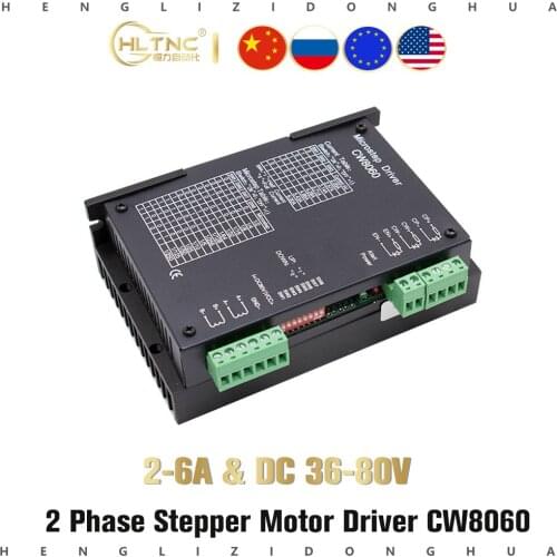 CW8060 micro stepping 2-phase step motor driver, current 2A-6A, input voltage 36Vdc~80Vdc