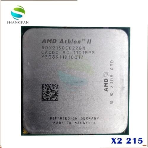 AMD Athlon X2 215 2.7GHz Dual-Core CPU Processor ADX215OCK22GM ADX215OCK22GQ Socket AM3 938pin