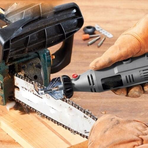 Electric Grinder Chain Saw Sharpening Attachment Sharpener Guide Drill Adapter Drill Rotary Mini Drill Power Tool