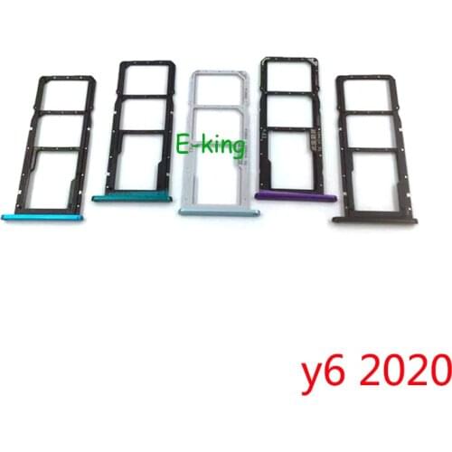 For Huawei Y6 2020 Sim Card Slot Tray Holder Sim Card Reader Socket