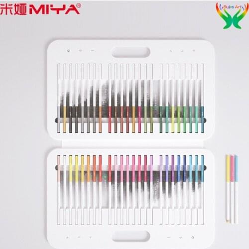 Original MIYA HIMI water-soluble color lead 24/36/48 colors professional hand-painted water-soluble color pencils beginners