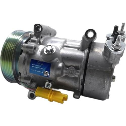 SD6v12 AC COMPRESSOR For Peugeot 206 307 Citroen Fiat 9655191580 9684480480 9800822280 6453XJ 6453QG 6453QE 6453QH 1450 1908