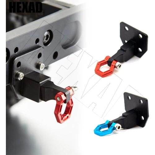 Metal Rear Bumper Tow Hook And Rescue Buckle Decoration For 1/10 RC Tracked Traxxas TRX4 Axial SCX10 90046 Scout II CC01 D90