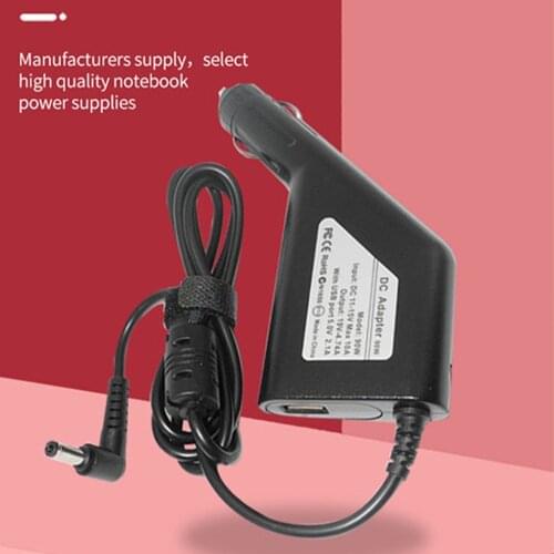 Multi-plug19V 4.74A 90W Laptop Universal Car Charger Dc Power Adapter for Asus Lenovo Acer Samsung Notebooks
