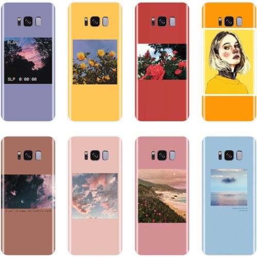 Soft Phone Case Silicone For Samsung Galaxy S8 S9 Plus S5 S6 S7 Edge Yellow Flower Back Cover For Samsung Galaxy Note 4 5 8 9