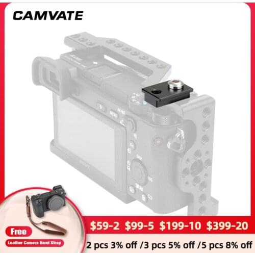CAMVATE Small Mounting Block With 1/4"-20 Mounting Points For DSLR Camera Cage Rig External Accessories Mounting Connecting New