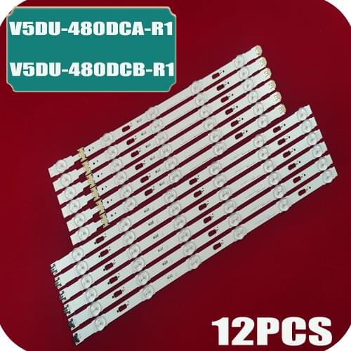 Nova 12pcs tira conduzida para samsung UE48JU6412 UE48JU6410 UE48JU6465 UE48JU6450 UE48JU6440 UE48JU6652 UE48JU7090 UE48JU7080