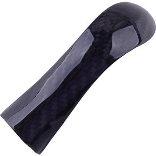 Black Carbon Fiber Car Gear Shift Knob Head Cover Trim Fit for Infiniti Q50 Q60 2014 2015 2016 2017 2018 2019 2020