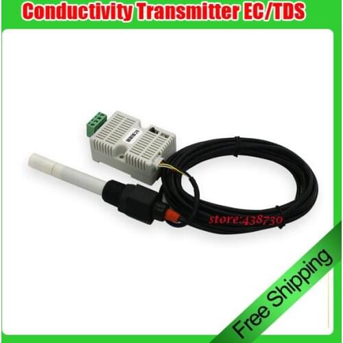 Conductivity transmitter/EC value detection TDS sensor module/RS485 voltage 4-20mA online water quality monitor 0-4400us/cm