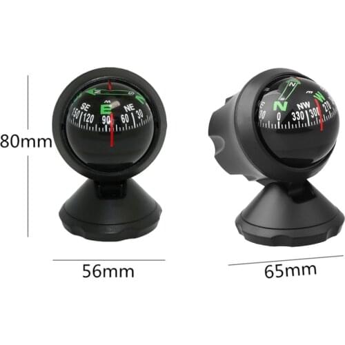 Car Dashboard Mini Compass Auto Navigation Show Direction Guide Ball