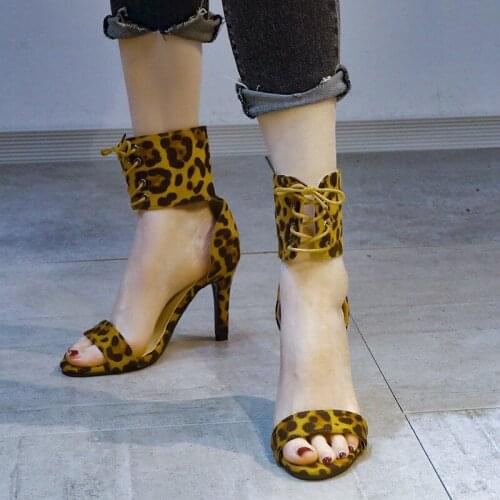 Large size fashion high heels children 2021 new summer sexy sandals thin heels cross border open toe shoes