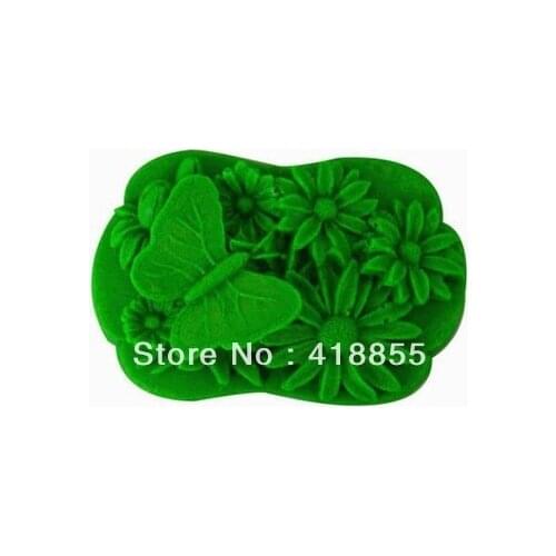 Sunflowers Silicone Soap Mold Cake Decoration Mold Butterfly Mold Plant Manual Soap Mold NO.SO-019 Aroma Stone Moulds PRZY SI211