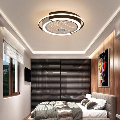 Modern LED Ceiling Light with Fan Dimmable Ceiling Fan Lights For Bedroom Dining room Living room Kitchen Home LED Chandeliers