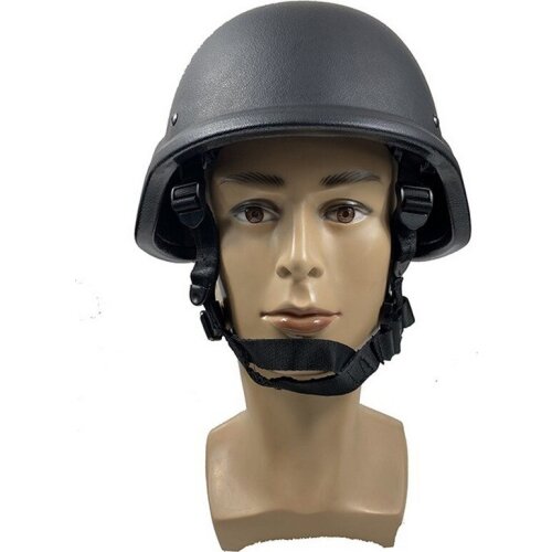 UHMW-PE Ballistic IIIA Bullet Proof Helmet Full Head Helmet Black 52-62cm