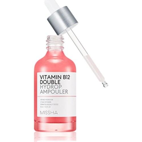 MISSHA Vitamin B12 Double Hydrop Ampouler 40ml Vitamin C Serum Moisturize Facial Essence Anti Aging Face Cream Korean Cosmetics