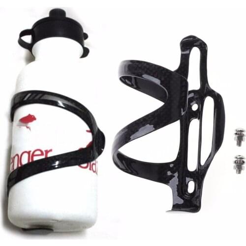 Full Carbon Fiber Bicycle Bike Water Bottle Holder Adjustable Side Open Cage Kit