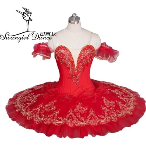 Adult high quality red paquita ballet tutu girls professional classical performance ballet tutus for girlsBT9046