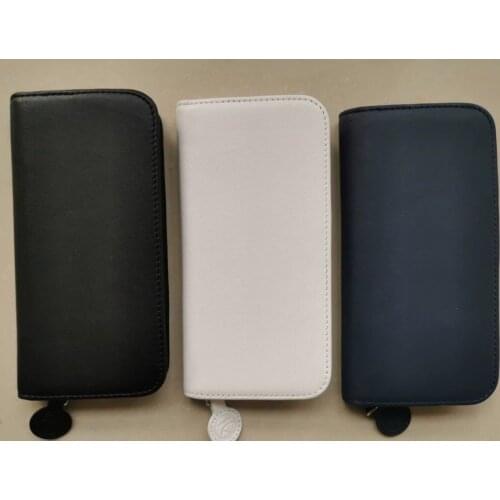 High Quality PU Leather Pen Bag Pen Curtain Pen Box Blue Color Pencil Case, Pencil Bag, Pen Pouch