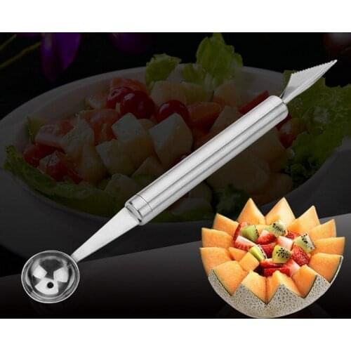 1PC Ice Cream Dig Ball Scoop Spoon Baller Assorted Dishes Watermelon Melon Carving Knife Cutter Gadgets Spatulas Utensils KX 146