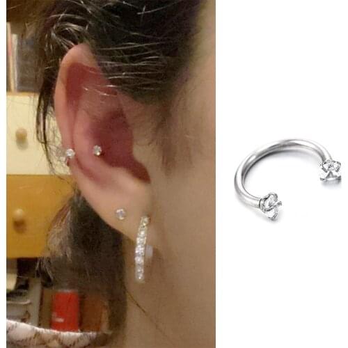 1PC Lovely Piercing Septo Nose Lip Ear Septum Cartilage Captive Hoop Ring Jewelry Pendientes Tragus Mujer Nose Piercing Jewelry