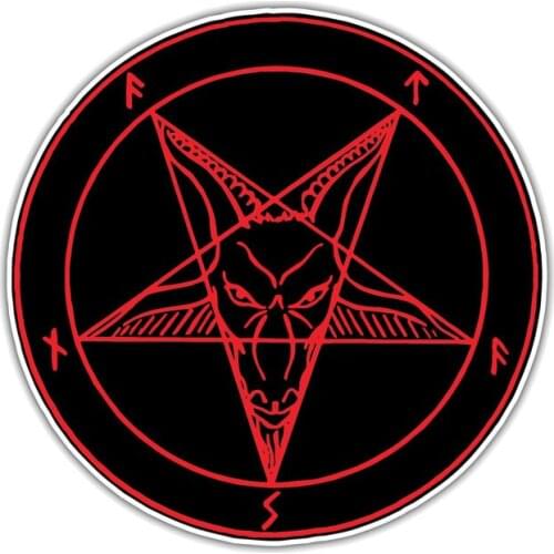 10.2CM*10.2CM Satan Devil Demon Evil Hell Car Sticker Reflective Funny Decal PVC sticker