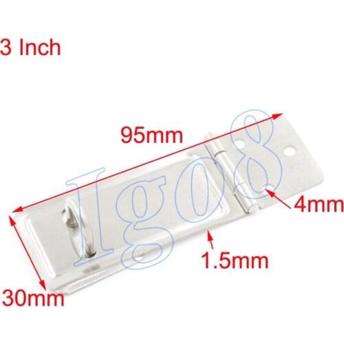 3" Padlock Hasp Staple 95mm x 30mm 5PCS
