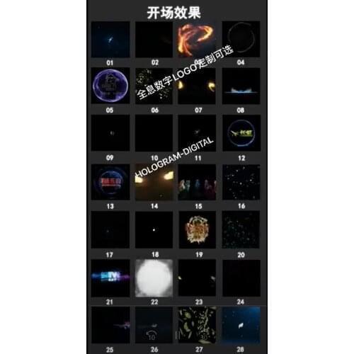 Customized 3d logo video for 3d led fan hologram advertising holographic display