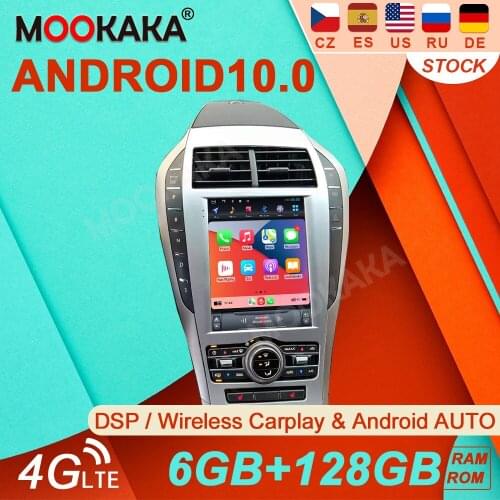 6G 128G For Lincoln MKZ MKX 2013+Continental Tesla Android10 PX6 Stereo Receiver Radio Car GPS Navigation Multimedia Player IPS