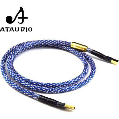 ATAUDIO USB Cable Silver-plated G5 Hifi usb Cable High Quality 6N OFC Type A-B DAC Data