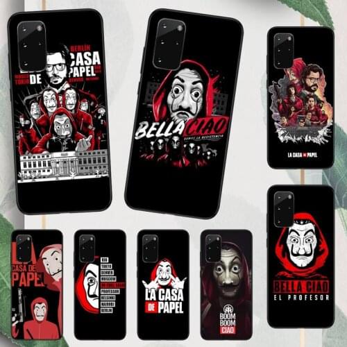 Money Heist House Paper tv Phone Cases For Samsung galaxy S 9 10 20 A 10 21 30 31 40 50 51 71 s note 20 j 4 2018 plus