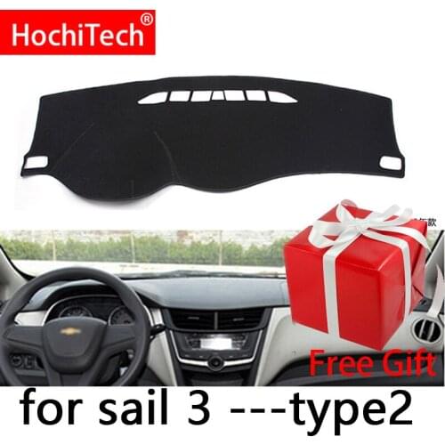 For Chevrolet Sail 3 2015 2016 2017 Right and Left Hand Drive Car Dashboard Covers Mat Shade Cushion Pad Carpets Accessories