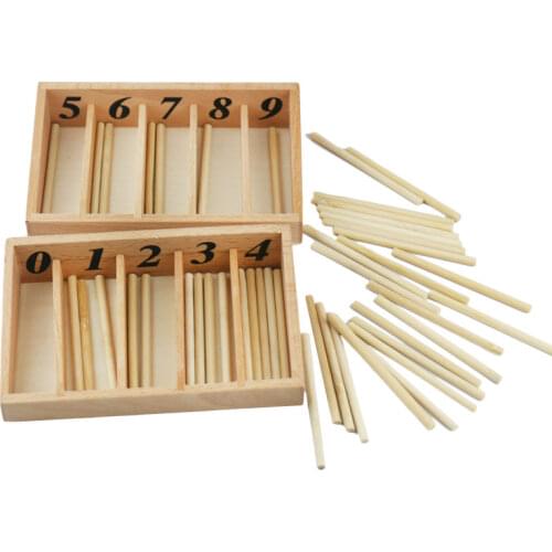 Wooden Montessori Materials for Toddlers Spindle Box Montessori Math Wood Early Childhood Learning Toys for Baby 3 Year L0186Y