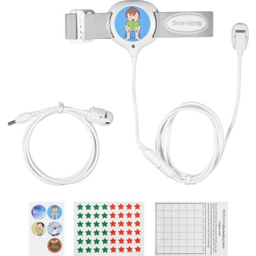 Bedwetting Alarm Enuresis Alarm Electronic Alarm Clock Child Alarm with Light Sound and Vibration for Babies Adults Elder