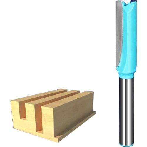 1pcs 1/4*3/8 straght Slotting cutter frazier milling cutter knife for wood tool fresa cnc router bit for wood fresa 9271