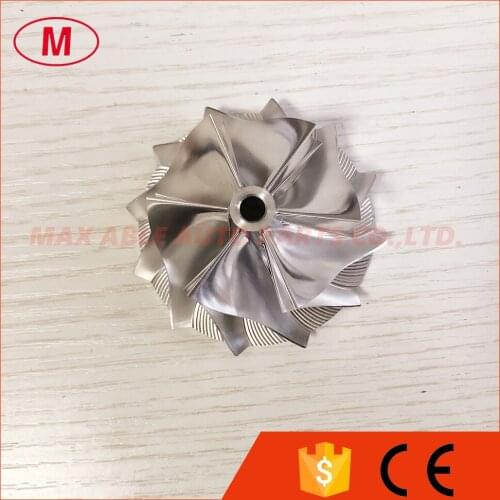 K04 46.00/60.00mm 6+6 blades high performance Turbo Billet/milling/aluminum 2618 compressor wheel