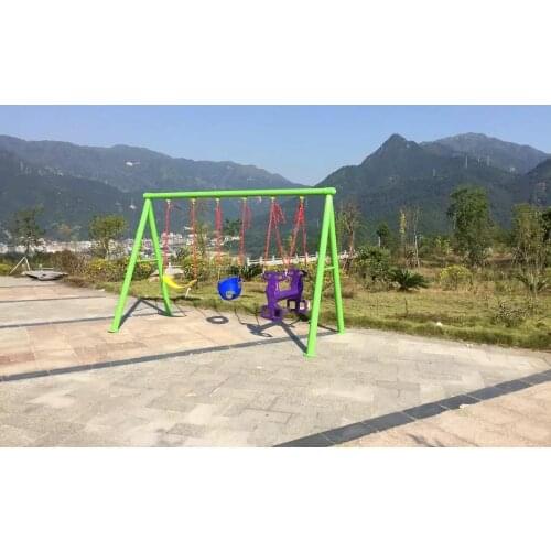 Outdoor baby swing chair playground childrens plastic slide garden toys seat kids monkey bars set children child swing nest Q22