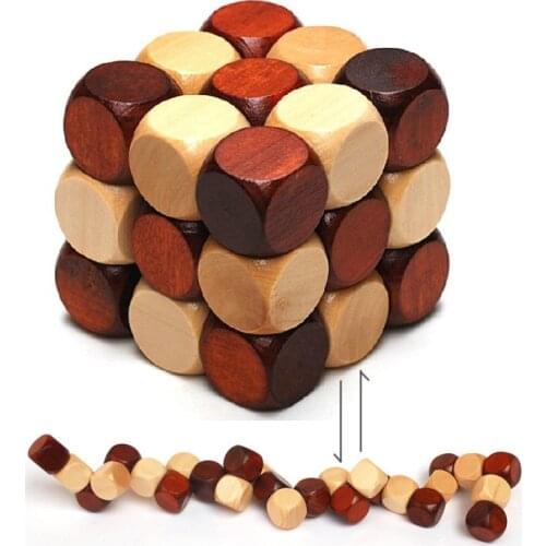 Chinese Magique Decompression 3d Cube Puzzle Maze Stickerless Stress Reliever Zabawki Dla Dzieci Cubo Toy Wood Labyrinth EE50MF