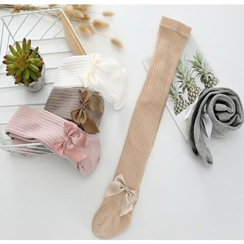 Baby Girl Pantyhose Bowknet Summer Mesh Thin Cotton Kids Leggings Bow Knit White Stockings Children Girls Leggings Pantyhose