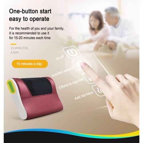 Best selling quality electric shiatsu massage pillow for factory supply