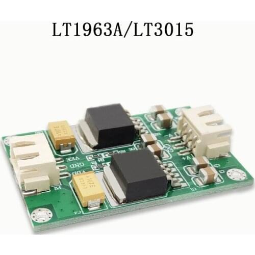 LT1963A/LT3015 module positive and negative voltage DC-DC precision low noise, linear power- supply step-down