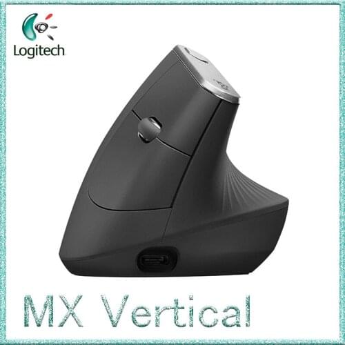 Logitech MX Vertical Wireless MouseRechargeable Original Vertical Mouse Bluetooth & Unifying