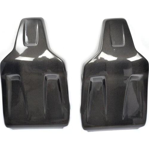 Carbon Fiber Seat Back Auto Car Chair Back Cover Trim For Benz C63 W204 AMG Only 2008-2012 Rear Back Seat Cover Trim