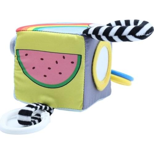 New Infant Baby Soft Dice Hanging Toys Handbells Rattles Handle Toys Hot Selling WIth Teether Baby Toy 50% off