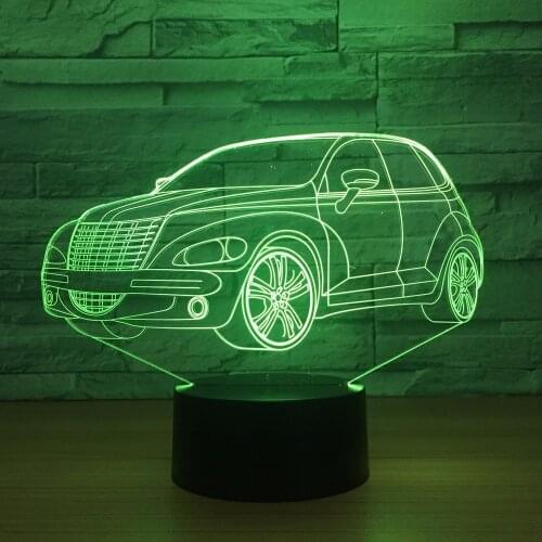 Wholesale 3d Led Night Light Usb Touch Remote Control Acrylic Lovely 7 color change 3D Lamp Christmas decorations gift for baby