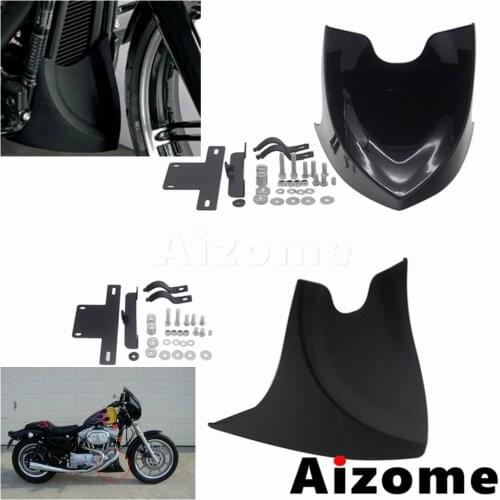 Motorcycle Front Air Dam Fairing Spoiler Cover For Harley Softail Dyna Fat Boy Sportster XL 2004-17 V-ROD Touring Glide 1996-17