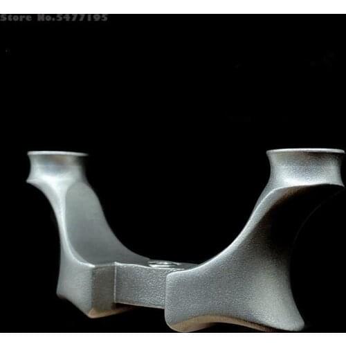Stainless Steel Slingshot Bow Head Flat Leather Round 14.5mm Support Head Precision Shooting Adult Hunting Slingshot Accessories